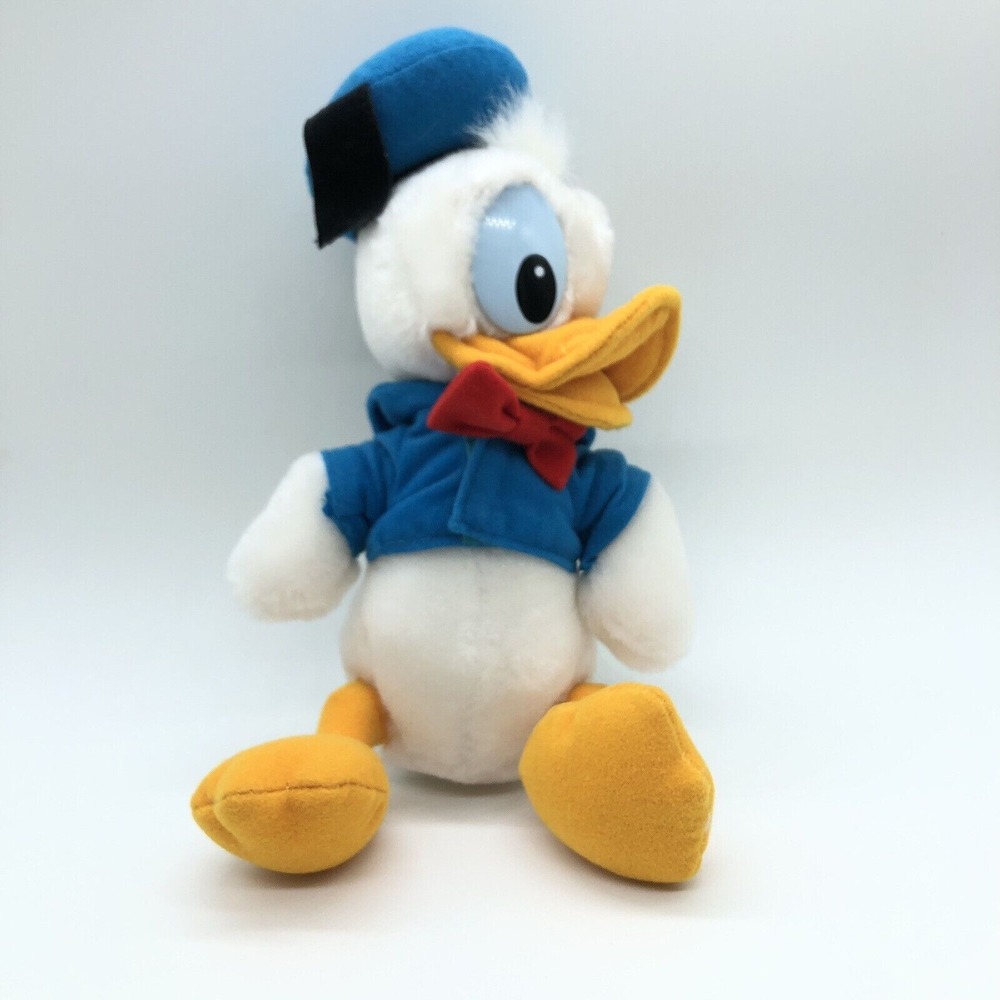 VINTAGE DISNEYLAND WALT DISNEY WORLD DONALD DUCK PLUSH STUFFED ANIMAL 12" DOLL